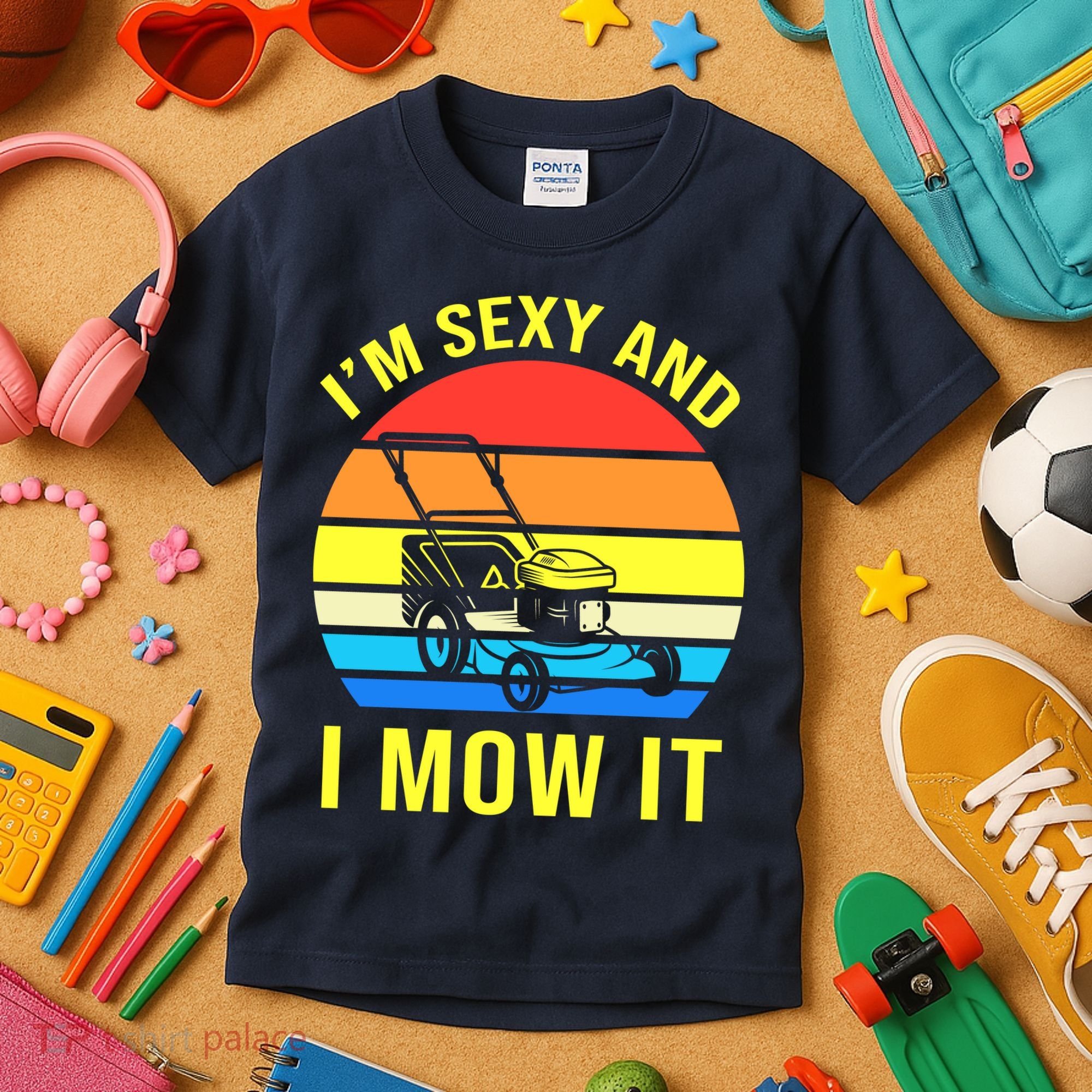I'm Sexy And I Mow It Kids T-Shirt