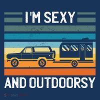 I'm Sexy And Outdoorsy Retro Road Trip Camper Women's Hoodie thumb 2