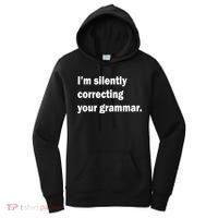 I'm Silently Correcting Your Grammar Women's Hoodie thumb 0