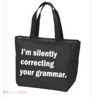 I'm Silently Correcting Your Grammar Tote Bag thumb 3