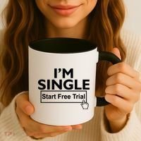 I'm Single Start A Free Trial Coffee Mug thumb 3