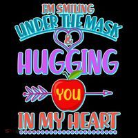 I'm Smiling Under The Mask & Hugging You In My Heart Coffee Mug thumb 5