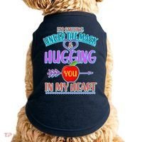 I'm Smiling Under The Mask & Hugging You In My Heart Doggie Tank thumb 0
