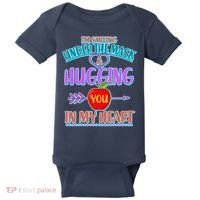 I'm Smiling Under The Mask & Hugging You In My Heart Baby Bodysuit thumb 0