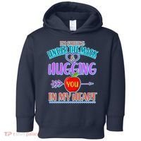 I'm Smiling Under The Mask & Hugging You In My Heart Toddler Hoodie thumb 0