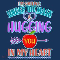 I'm Smiling Under The Mask & Hugging You In My Heart Tank Top thumb 6