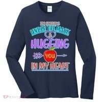 I'm Smiling Under The Mask & Hugging You In My Heart Women's Long Sleeve Shirt thumb 0