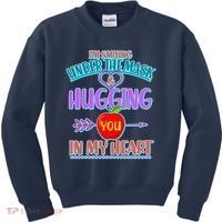 I'm Smiling Under The Mask & Hugging You In My Heart Kids Sweatshirt thumb 0