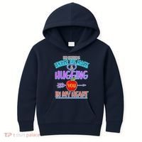 I'm Smiling Under The Mask & Hugging You In My Heart Kids Hoodie thumb 0