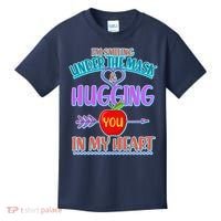 I'm Smiling Under The Mask & Hugging You In My Heart Kids T-Shirt thumb 0