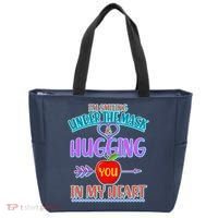 I'm Smiling Under The Mask & Hugging You In My Heart Tote Bag thumb 0