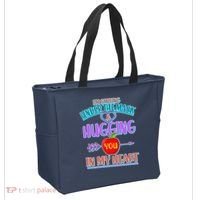 I'm Smiling Under The Mask & Hugging You In My Heart Tote Bag thumb 2