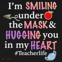 I'm Smiling Under The Mask Hugging You In My Heart Doggie Tank thumb 4