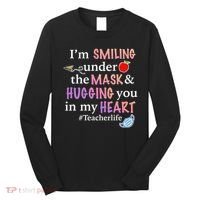 I'm Smiling Under The Mask Hugging You In My Heart Long Sleeve Shirt thumb 0