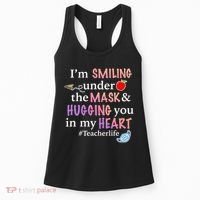 I'm Smiling Under The Mask Hugging You In My Heart Women's Tank Top thumb 0