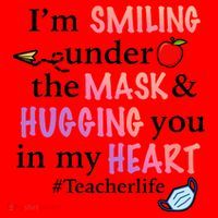 I'm Smiling Under The Mask Hugging You In My Heart Santa Hat thumb 1