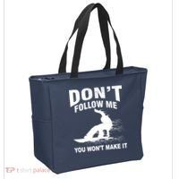 I'm Snowboarding Don't Follow Me You Won't Make It Tote Bag thumb 2