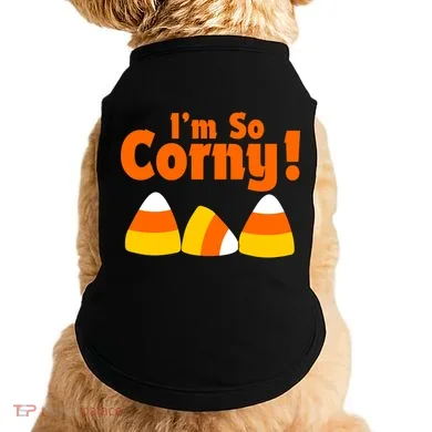 I'm So Corny Candy Corn Halloween Doggie Tank