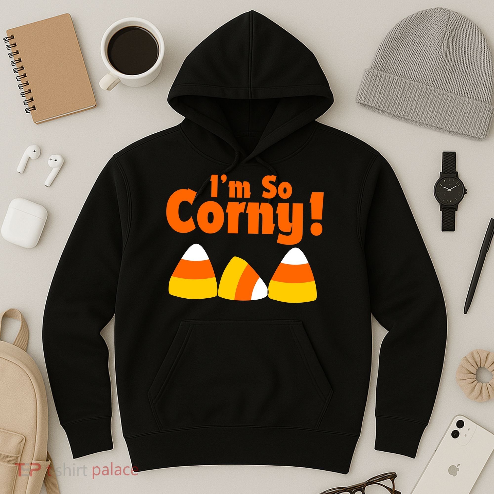 I'm So Corny Candy Corn Halloween Hoodie