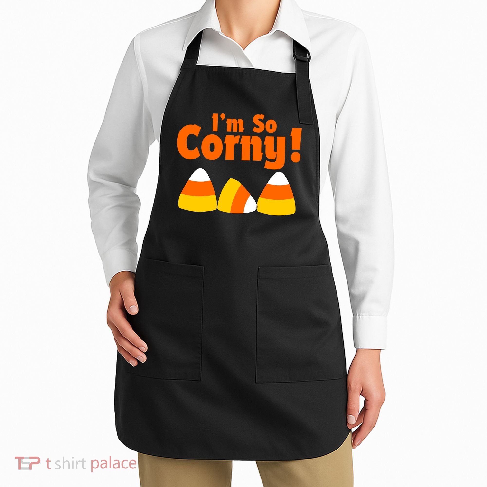 I'm So Corny Candy Corn Halloween Apron