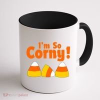 I'm So Corny Candy Corn Halloween Coffee Mug thumb 1