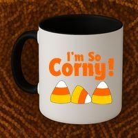 I'm So Corny Candy Corn Halloween Coffee Mug thumb 2