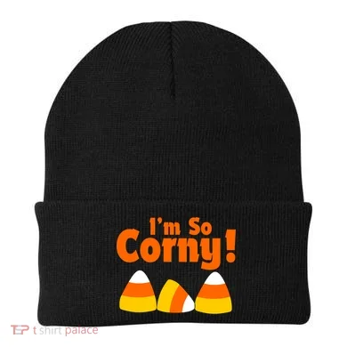 I'm So Corny Candy Corn Halloween Beanie