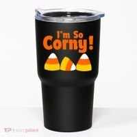 I'm So Corny Candy Corn Halloween Tumbler thumb 0