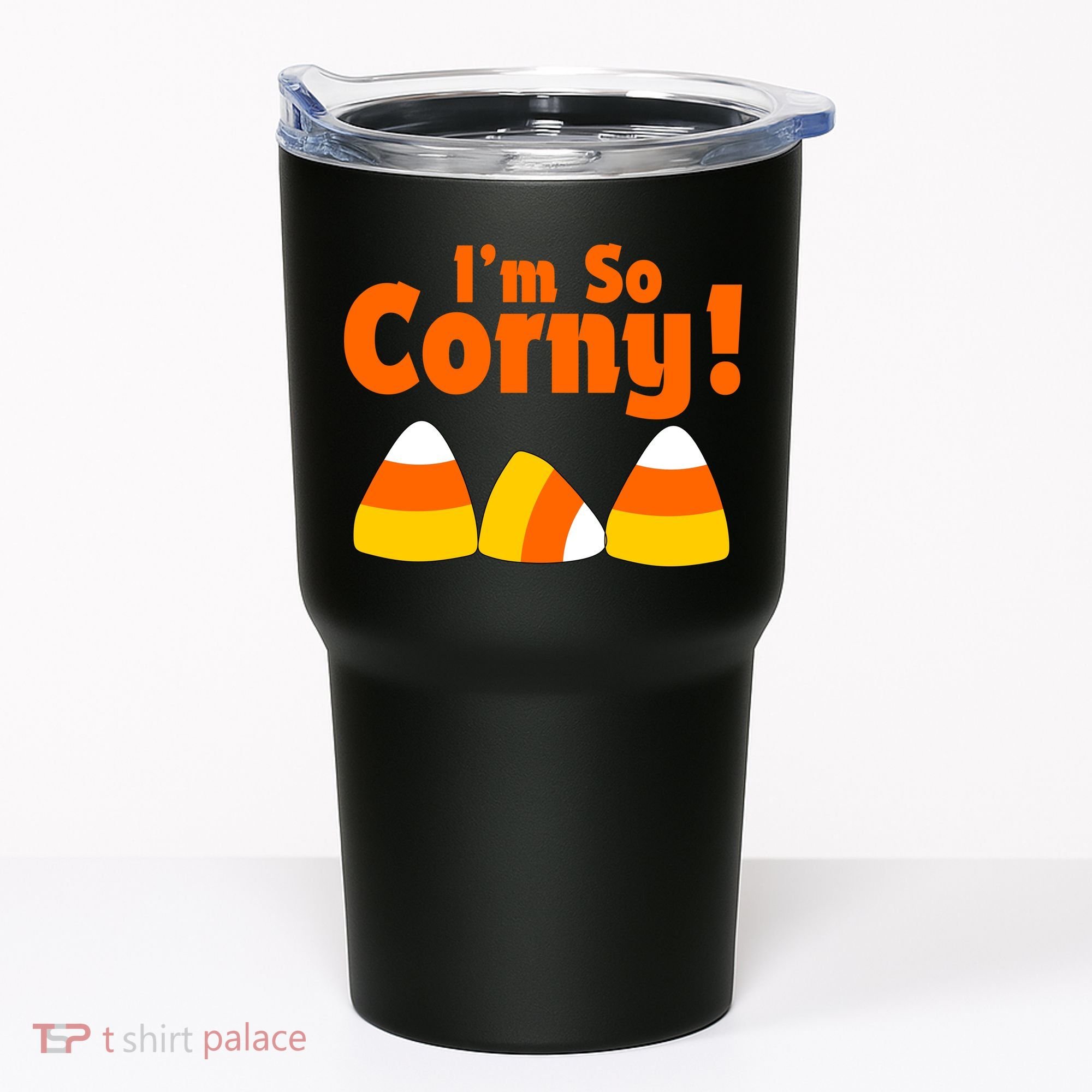 I'm So Corny Candy Corn Halloween Tumbler