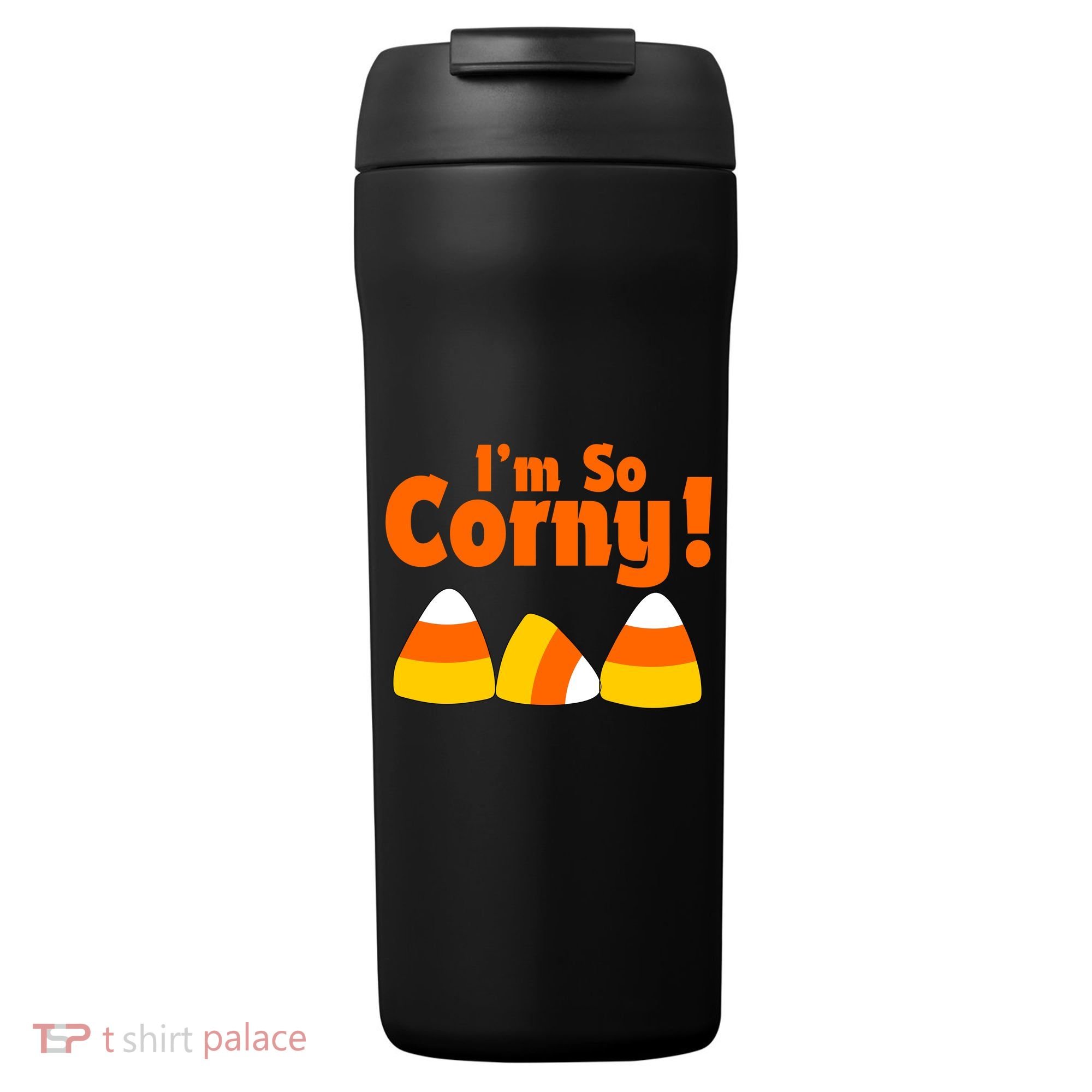 I'm So Corny Candy Corn Halloween 24oz Duet Stainless Steel Tumbler