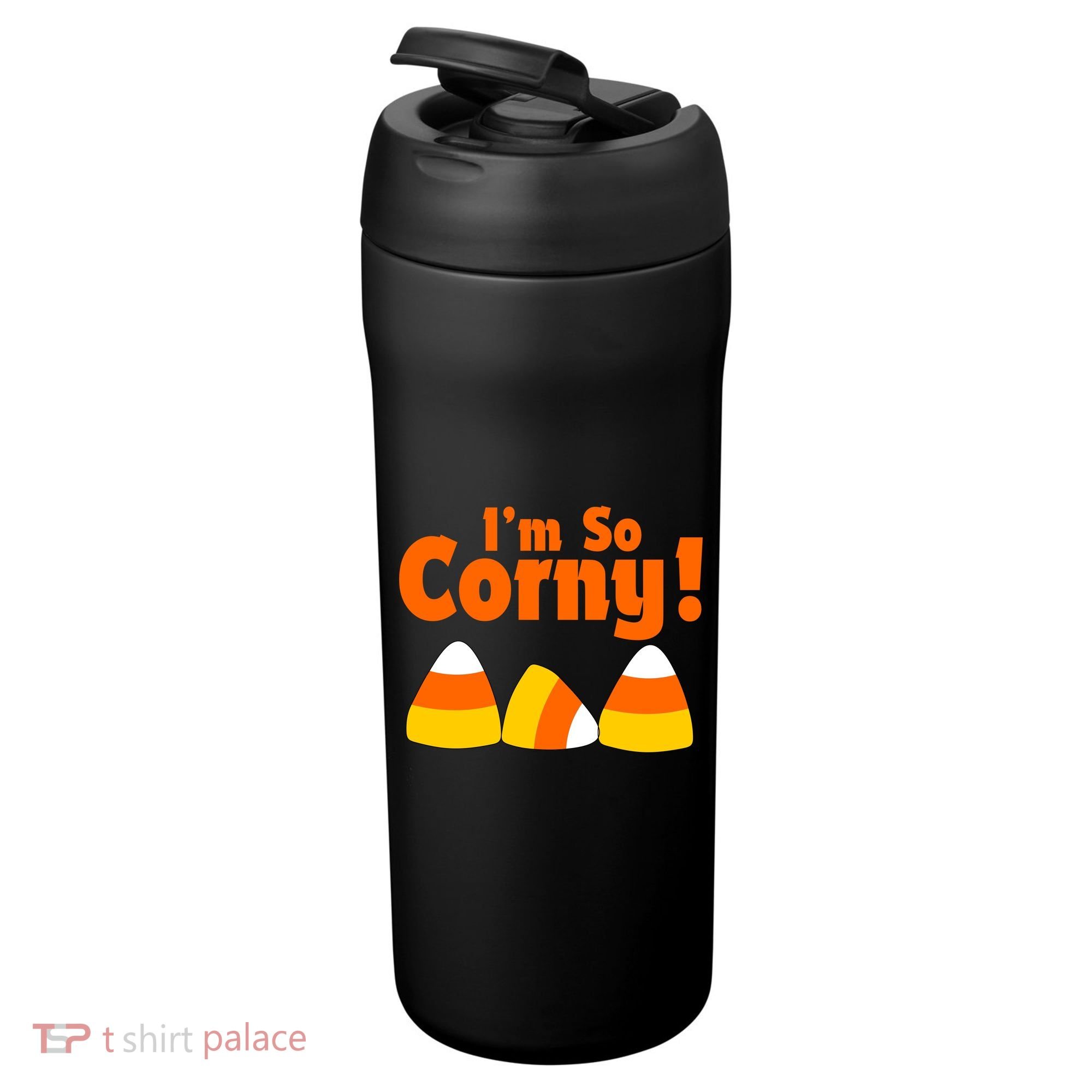 I'm So Corny Candy Corn Halloween 24oz Duet Stainless Steel Tumbler