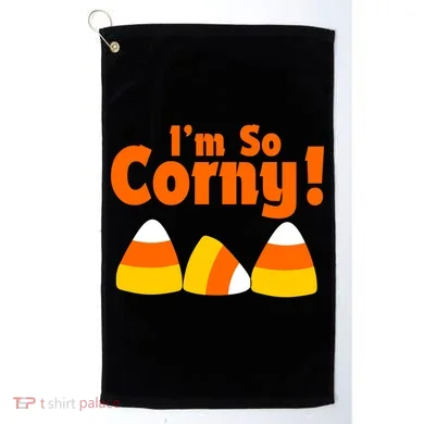 I'm So Corny Candy Corn Halloween Golf Towel