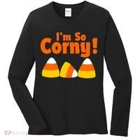 I'm So Corny Candy Corn Halloween Women's Long Sleeve Shirt thumb 0