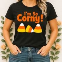 I'm So Corny Candy Corn Halloween Women's T-Shirt thumb 2