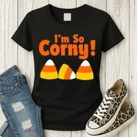 I'm So Corny Candy Corn Halloween Women's T-Shirt thumb 3
