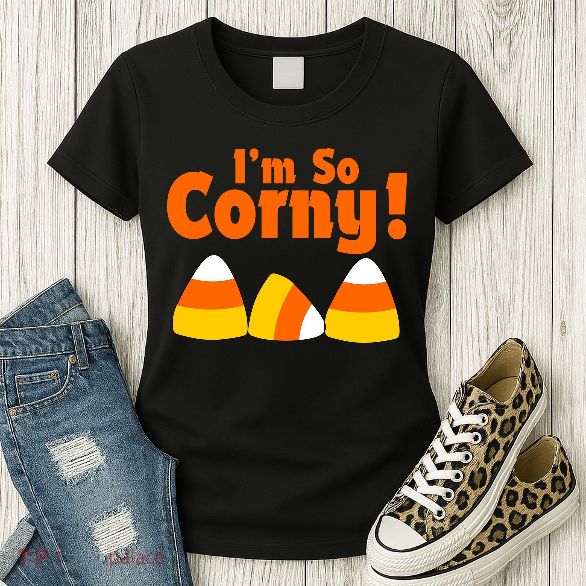 I'm So Corny Candy Corn Halloween Women's T-Shirt