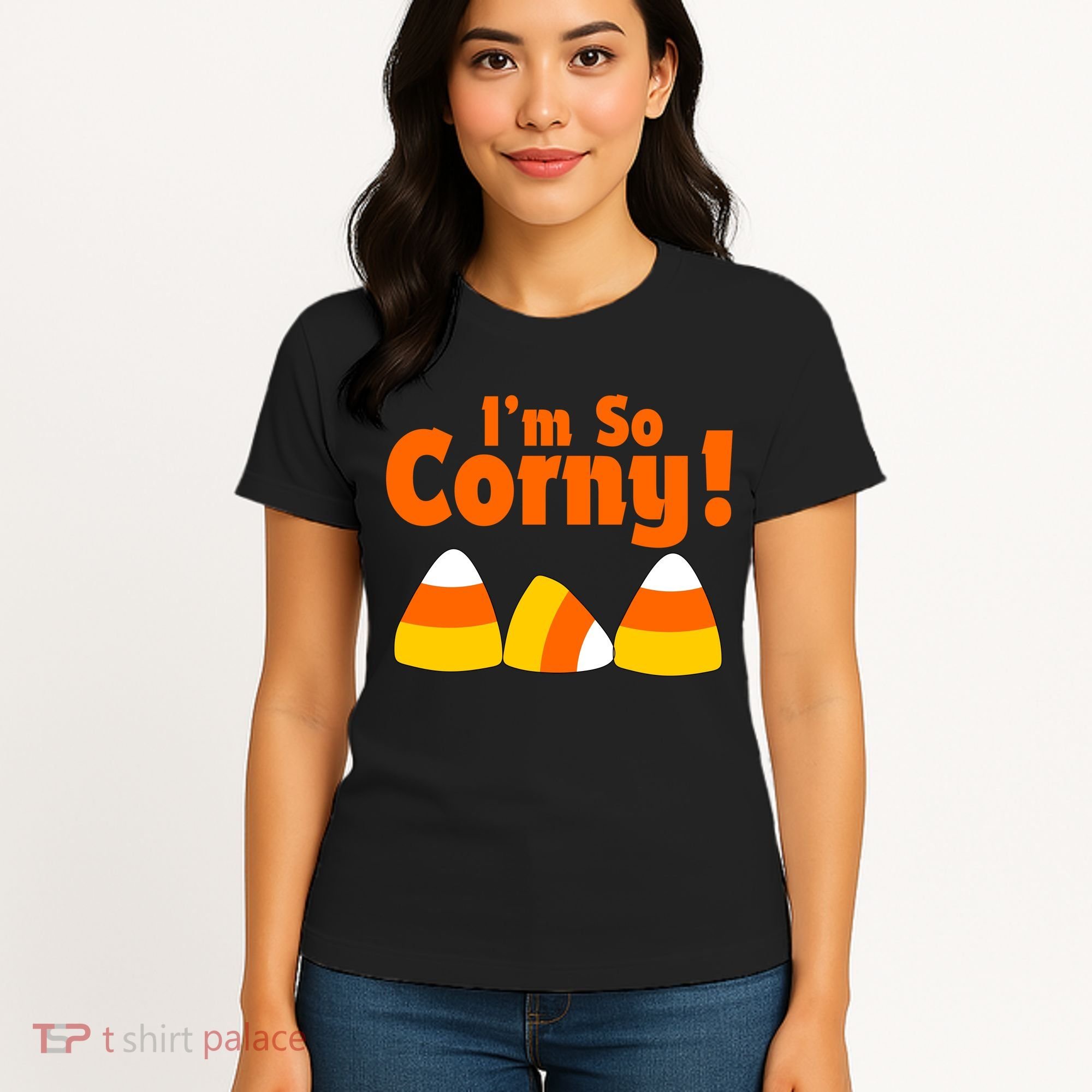 I'm So Corny Candy Corn Halloween Women's T-Shirt