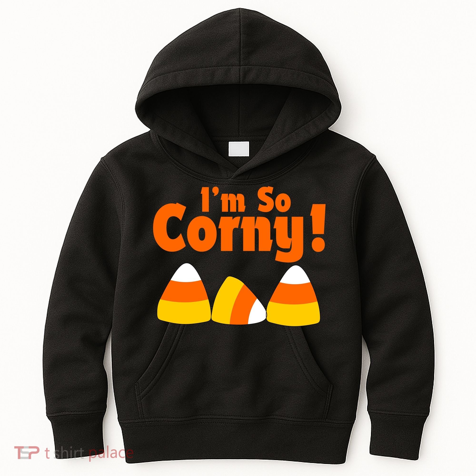 I'm So Corny Candy Corn Halloween Kids Hoodie