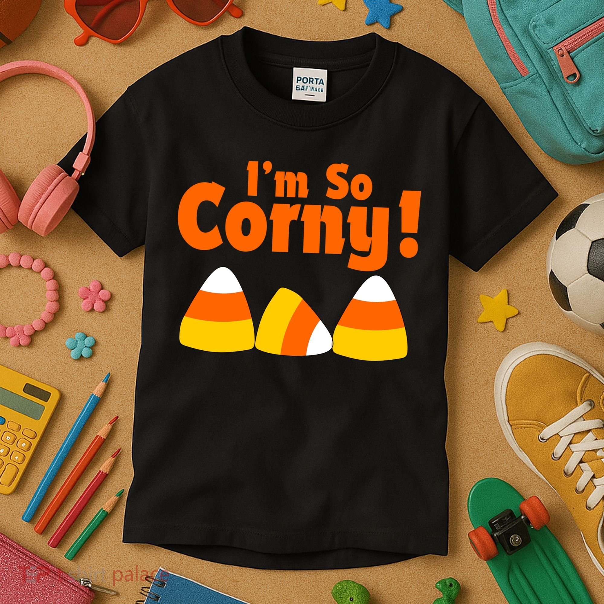 I'm So Corny Candy Corn Halloween Kids T-Shirt