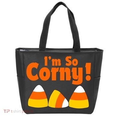 I'm So Corny Candy Corn Halloween Tote Bag