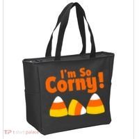 I'm So Corny Candy Corn Halloween Tote Bag thumb 2