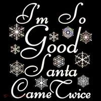 I'm So Good Santa Came Twice Funny Polo thumb 3
