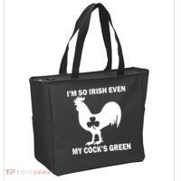 I'm So Irish My Cock's Green Funny St. Patrick's Day Tote Bag thumb 2