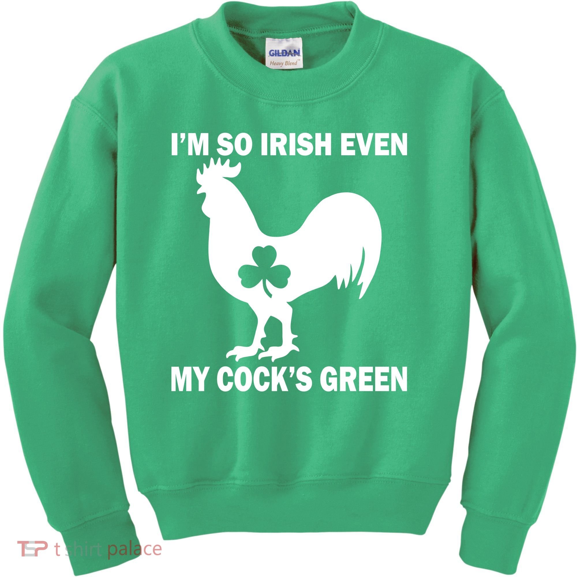 I'm So Irish My Cock's Green Funny St. Patrick's Day Kids Sweatshirt