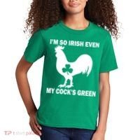 I'm So Irish My Cock's Green Funny St. Patrick's Day Kids T-Shirt thumb 2