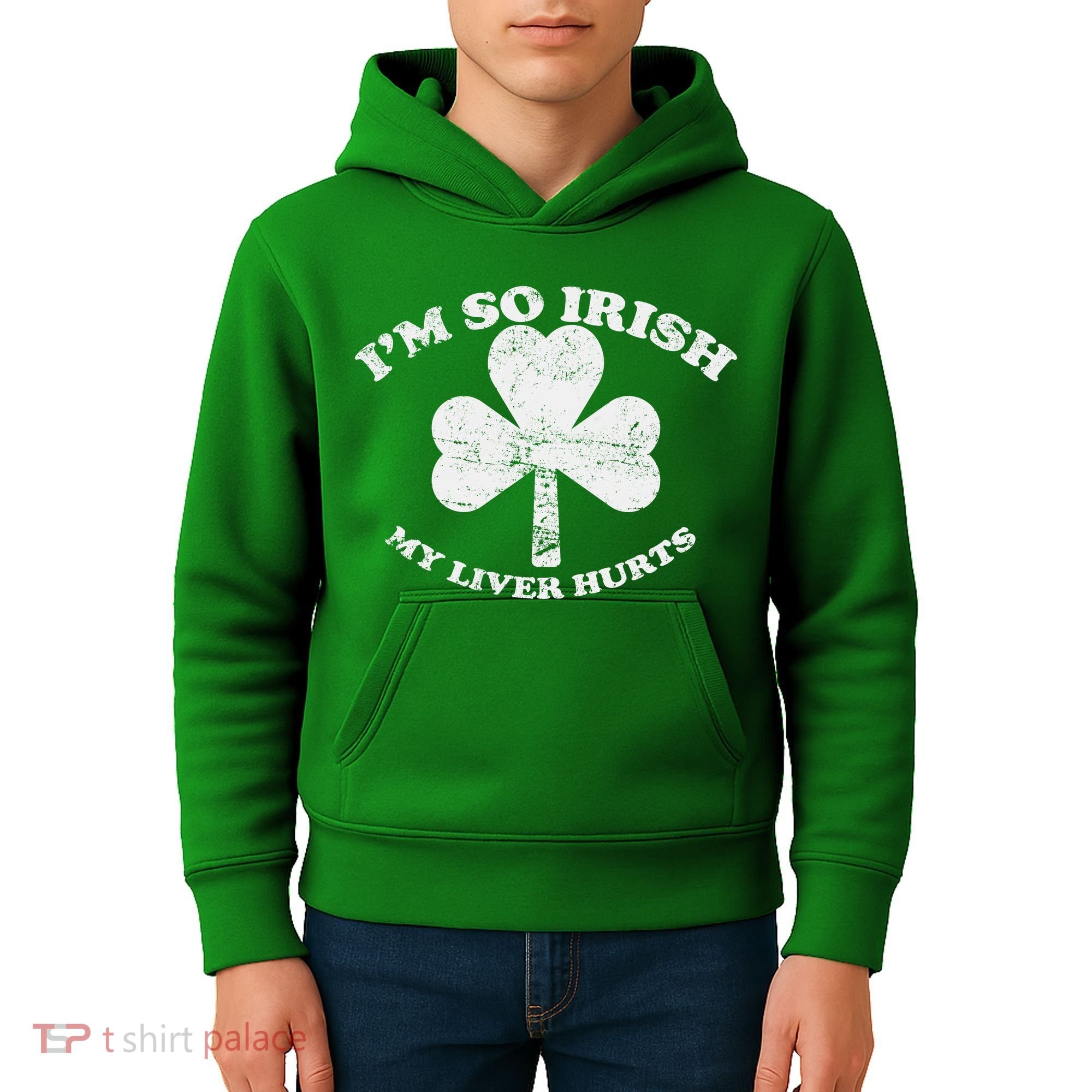 I'm So Irish My Liver Hurts Kids Hoodie