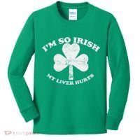 I'm So Irish My Liver Hurts Kids Long Sleeve Shirt thumb 0
