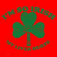 I'm So Irish My Liver Hurts Santa Hat thumb 1