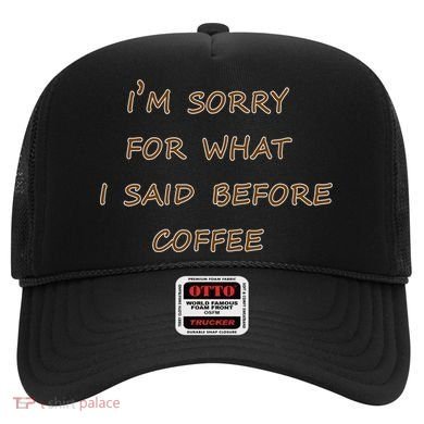 I'm Sorry For What I Said Before Coffee Hat