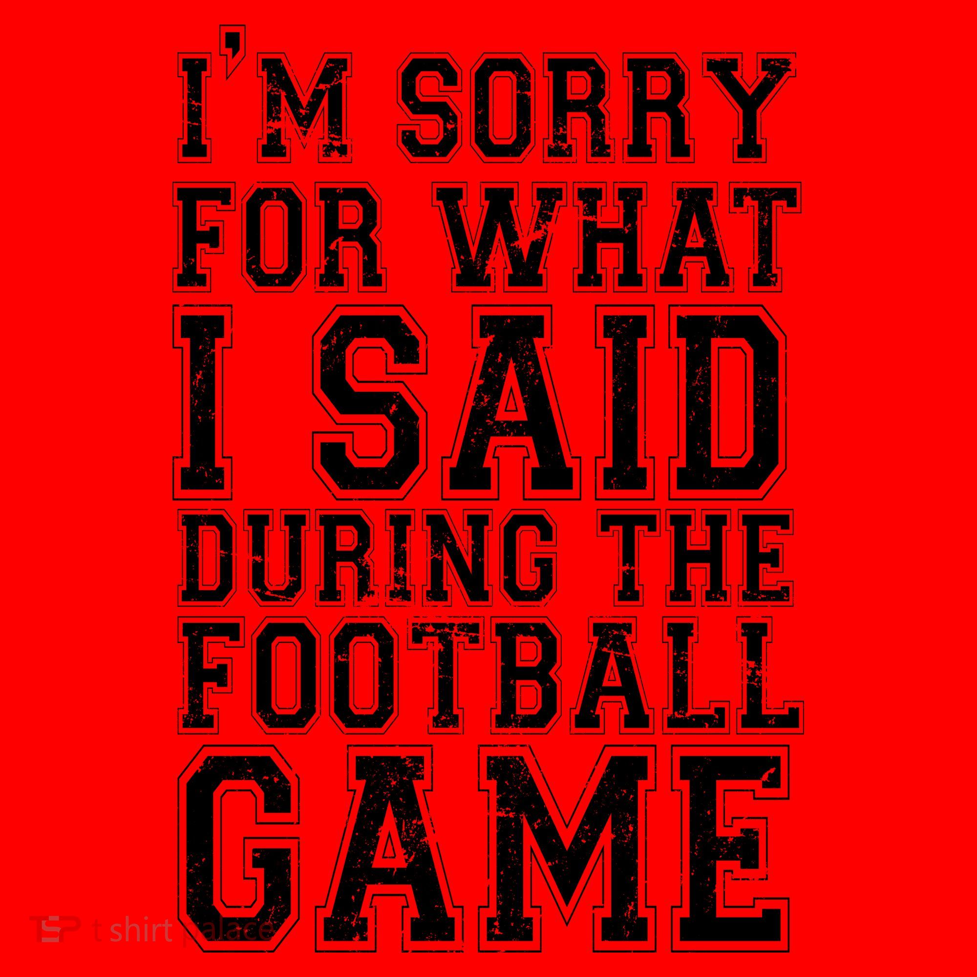 I'm Sorry For What I Said During The Football Game Santa Hat